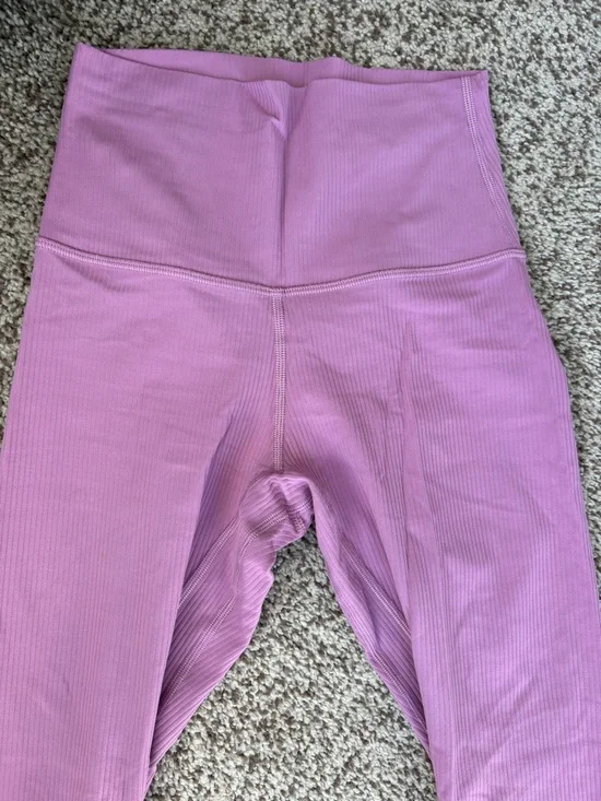 lululemon ribbed pink align leggings - Picture 5 of 6